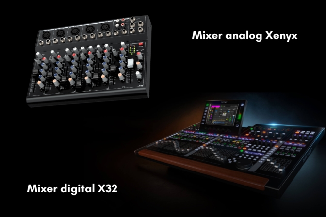 Mixer Analog Xenyx Khác Gì So Với Mixer Digital X32 Hay Wing Không?