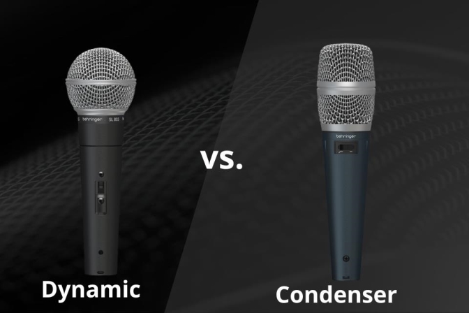 Nên dùng micro condenser hay dynamic khi livestream ca hát?