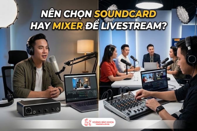 Livestream Nên Dùng Soundcard Hay Mixer?