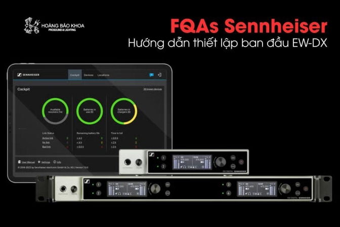 Hướng dẫn thiết lập ban đầu hệ thống EW-DX 