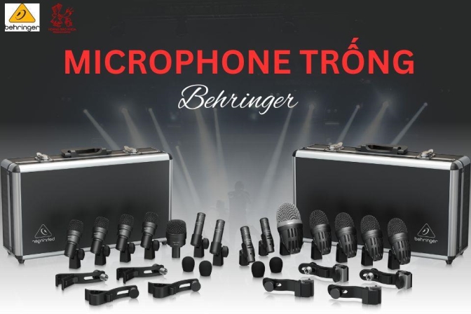 Microphone trống Behringer – Đánh trúng cảm xúc, giữ trọn nhịp điệu