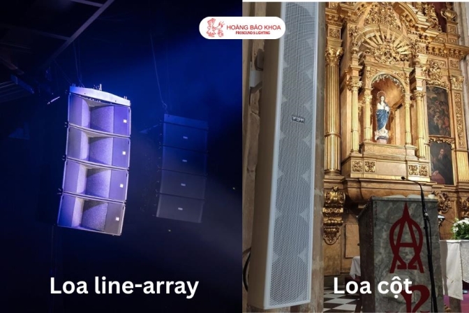 Nên chọn loa cột hay Line Array cho hệ thống âm thanh nhà thờ?