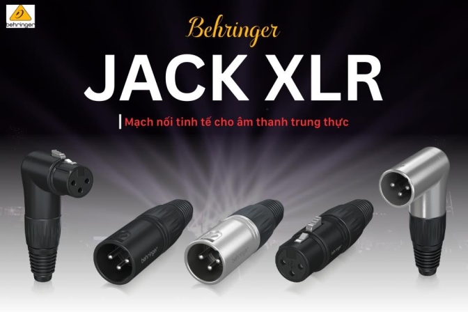 Jack XLR Behringer – Mạch nối âm thanh, giữ trọn cảm xúc