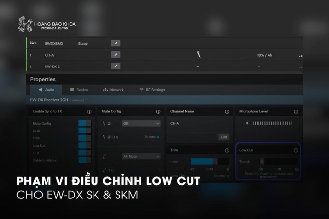 EW-DX SK vs SKM | Sự Khác Biệt Về Phạm Vi Low Cut
