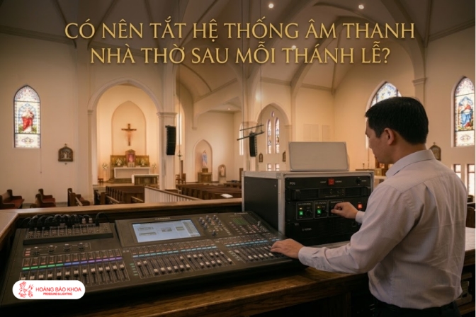Cách Vận Hành Hệ Thống Âm Thanh Nhà Thờ Sau Mỗi Thánh Lễ Như Thế Nào?