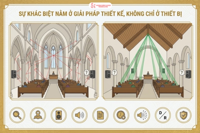Cùng Một Thiết Bị Âm Thanh, Vì Sao Mỗi Nhà Thờ Lại Cho Kết Quả Khác Nhau?