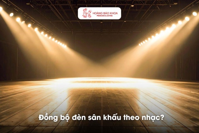 Đồng bộ đèn sân khấu theo nhạc - Tìm hiểu công nghệ Sound Active
