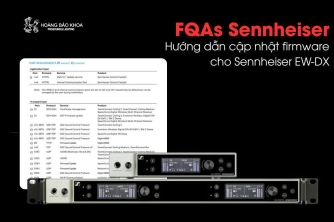Cách cập nhật firmware cho Sennheiser EW-DX Cách cập nhật firmware cho Sennheiser EW-DX