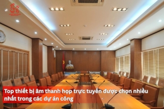 Thiết bị âm thanh họp trực tuyến tối ưu cho dự án công